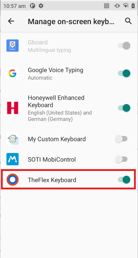 Activate CipherLab Enterprise Browser Keyboard