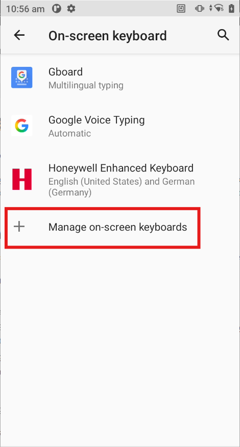 Manage on-screen keyboards