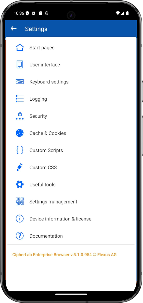Start Page Configuration