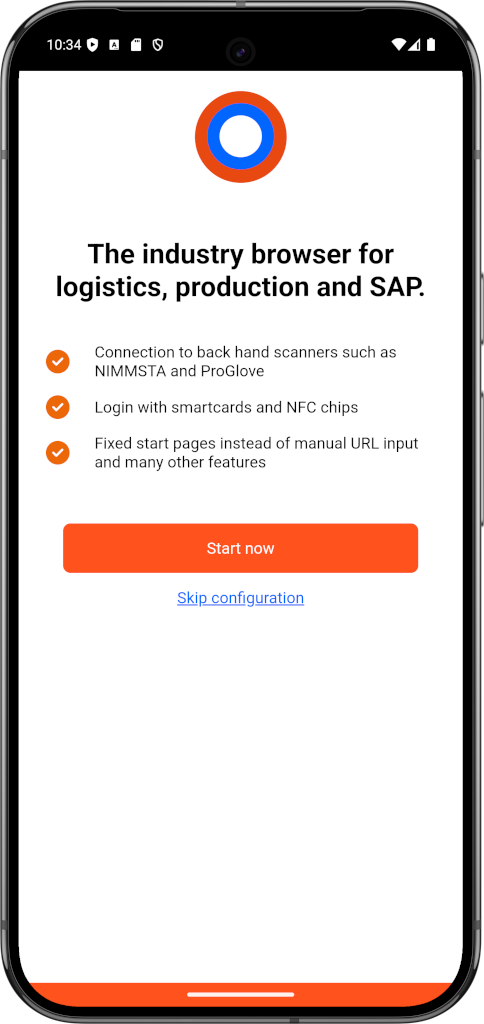 Start of configuration